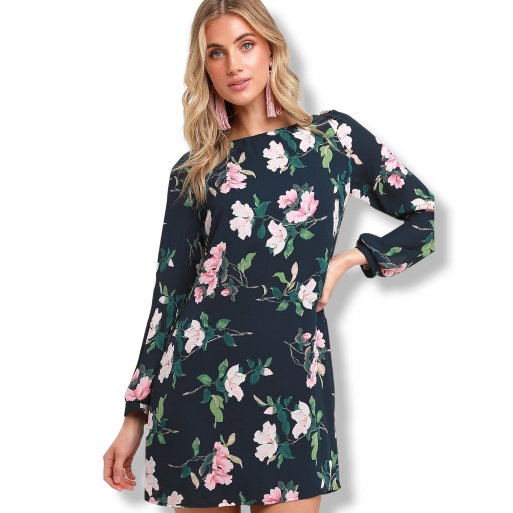 Lulu's floral short shift dress